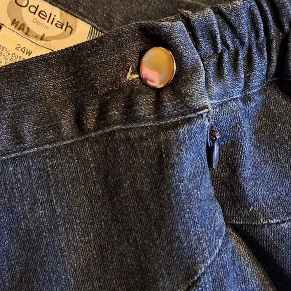 Odeliah Denim Long Skirt Size 24W - Picture 4 of 7